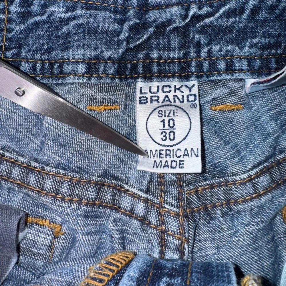 Lucky‎ Brand Dungarees New Vintage Jeans Size 10/30 Long Made in USA Y2K